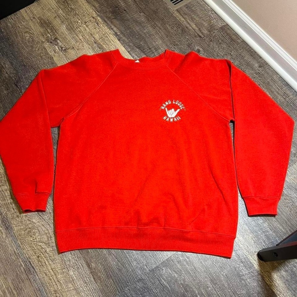 Vintage 1980s Hang Loose Hawaii crewneck sweatshirt Size XL - Picture 2 of 7